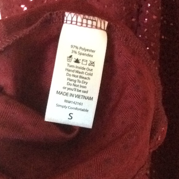 EUC S BURGUNDY ELEGANCE CARLY - Picture 4 of 4